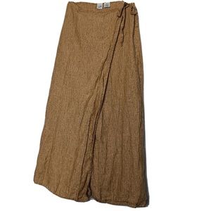 Vintage Gap Linen Wrap Skirt